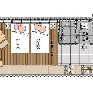 Deluxe Zimmer mit zwei Einzelbetten