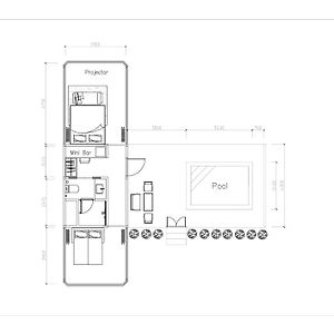 Chalet mit 2 Schlafzimmern