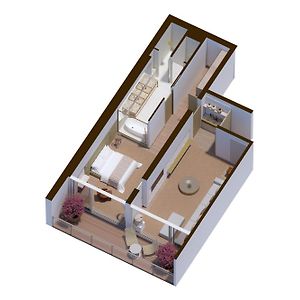 Suite mit Kingsize-Bett