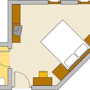 Standard Zimmer mit Kingsize-Bett