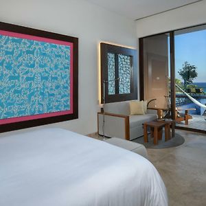 Zimmer mit Kingsize-Bett und mit Ozeanblick