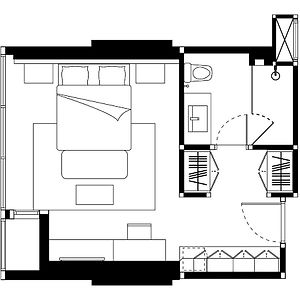 Deluxe Zimmer mit zwei Einzelbetten